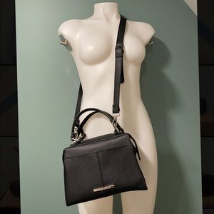 Steve Madden Faux Leather Black Crossbody Bag